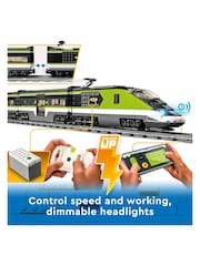 LEGO City Express Passenger Train Toy RC Lights Set 60337 - Image 4 of 9