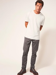 White Stuff Natural Abersoch 100% Cotton Short Sleeve T-Shirt - Image 1 of 6