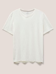 White Stuff Natural Abersoch 100% Cotton Short Sleeve T-Shirt - Image 4 of 6