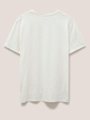 White Stuff Natural Abersoch 100% Cotton Short Sleeve T-Shirt - Image 5 of 6