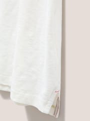 White Stuff Natural Abersoch 100% Cotton Short Sleeve T-Shirt - Image 6 of 6
