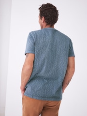 White Stuff Light Blue Abersoch 100% Cotton Short Sleeve T-Shirt - Image 2 of 6
