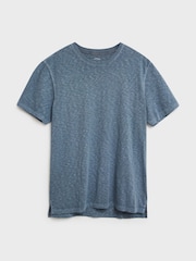 White Stuff Light Blue Abersoch 100% Cotton Short Sleeve T-Shirt - Image 4 of 6
