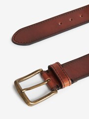 Tan Brown Stitch Detail Belt - Image 3 of 3