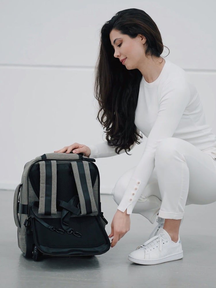 Cabin Max Grey Evos Under Seat Expandable Hybrid 40cm Trolley Suitcase - Image 8 of 9