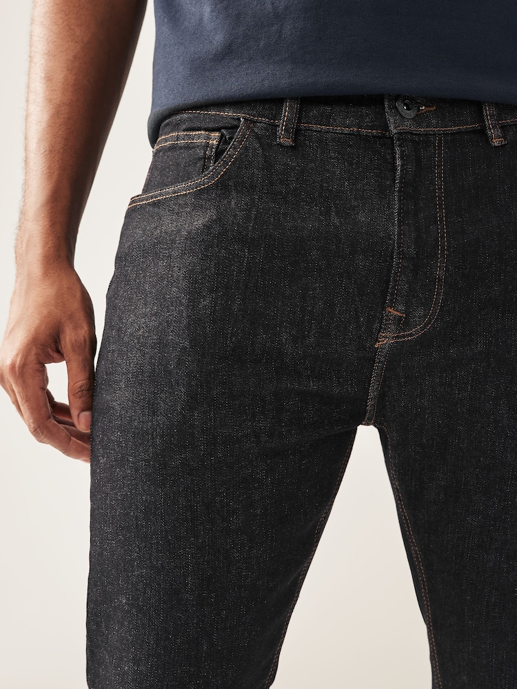 Black Rinse Skinny Fit Classic Stretch Jeans - Image 4 of 9
