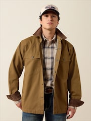 Ariat Brown Retro Canvas Shrt Jacket - Image 1 of 5