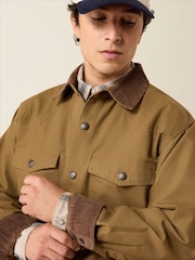 Ariat Brown Retro Canvas Shrt Jacket - Image 3 of 5