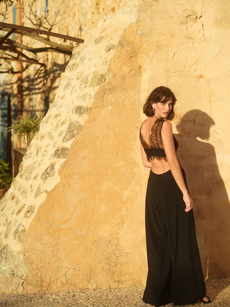 Lace Trimmed Jumpsuit - Image 2 of 4