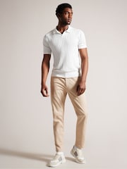 Ted Baker White Botany Regular Open Collar Polo Shirt - Image 4 of 6