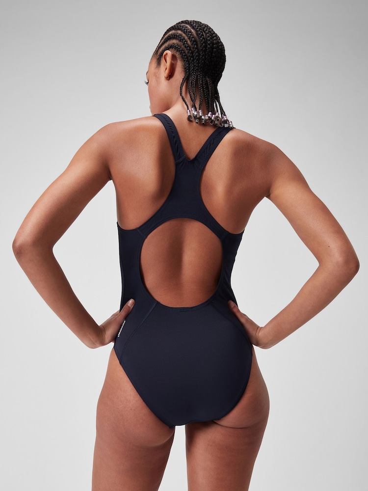 Speedo Navy Endurance+ Medalist Swimsuit - Image 2 of 9