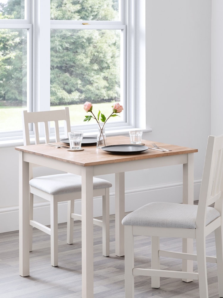 Julian Bowen Set of 2 Ivory Coxmoor Dining Chairs - Image 1 of 8