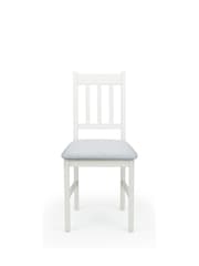 Julian Bowen Set of 2 Ivory Coxmoor Dining Chairs - Image 3 of 8