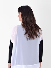 Live Unlimited Curve Ivory Blouson Sleeve Blouse - Image 2 of 3
