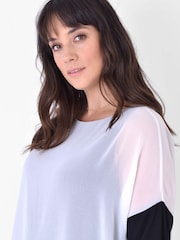 Live Unlimited Curve Ivory Blouson Sleeve Blouse - Image 3 of 3