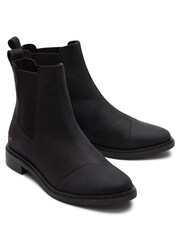 TOMS Charlie Black Leather Chelsea Boots - Image 1 of 11