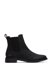 TOMS Charlie Black Leather Chelsea Boots - Image 2 of 11