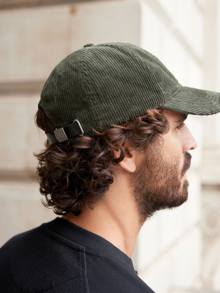 Khaki Green Corduroy Cap - Image 2 of 4