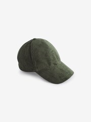Khaki Green Corduroy Cap - Image 3 of 4