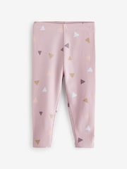 Pastel Ditsy Rib Jersey Leggings 5 Pack (3mths-7yrs) - Image 5 of 7