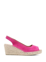 Jones Bootmaker Ladies Natural Rosanna Slingback Wedges - Image 2 of 6
