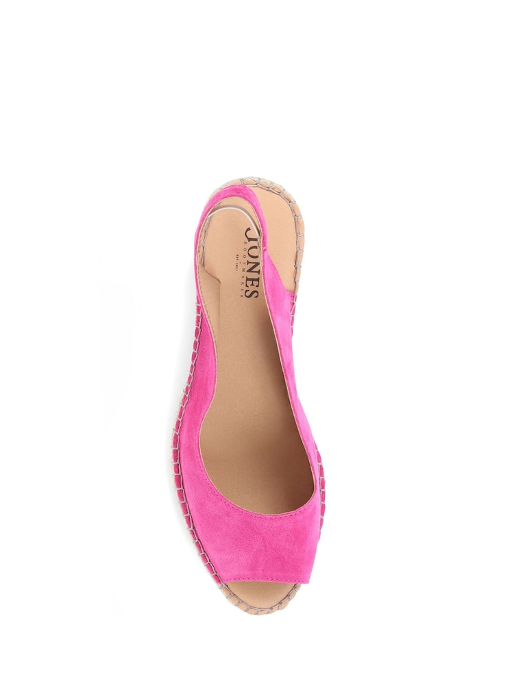 Jones Bootmaker Ladies Natural Rosanna Slingback Wedges - Image 5 of 6