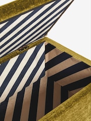 Rockett St George Luxe Needlecord Velvet Vintage Green Loren Storage Ottoman Bench - Image 4 of 6