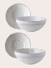 Laura Ashley Set of 4 White Artisan Collectables Bowls - Image 3 of 4