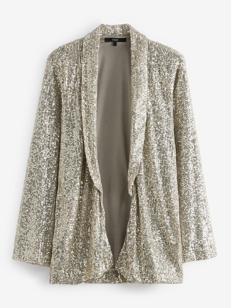 Silver Sequin Blazer - Image 5 of 5