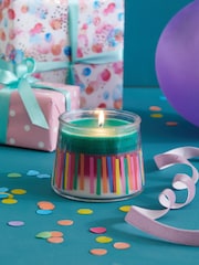 Multi White Jasmine Scented Happy Birthday Candle - Image 1 of 5