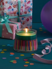 Multi White Jasmine Scented Happy Birthday Candle - Image 2 of 5