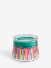 Multi White Jasmine Scented Happy Birthday Candle - Image 5 of 5