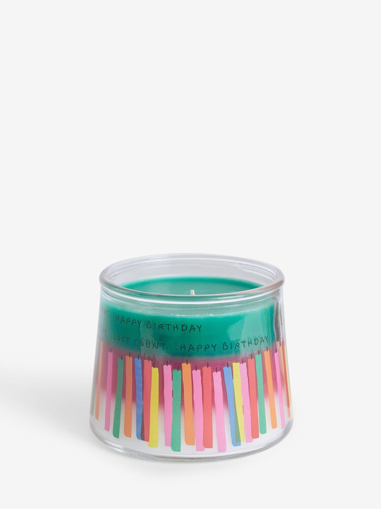 Multi White Jasmine Scented Happy Birthday Candle - Image 5 of 5