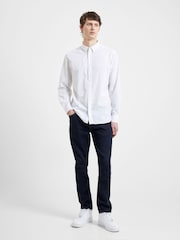 French Connection Blue Design 100% Cotton Long Sleeve Shirt - Image 1 of 5