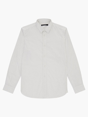 French Connection Blue Design 100% Cotton Long Sleeve Shirt - Image 5 of 5