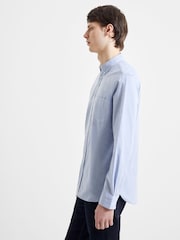 French Connection Sky Blue Oxford 100% Cotton Long Sleeve Shirt - Image 3 of 7