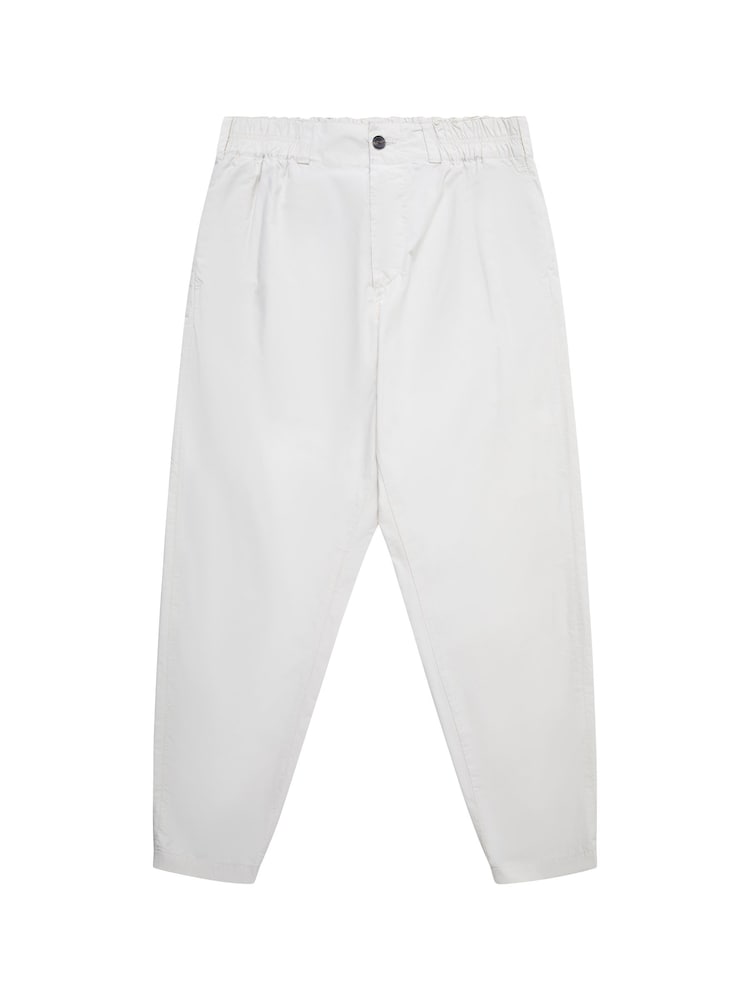 French Connection Cream Military 100% Cotton Tapered Chino Trousers - Image 5 of 5