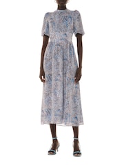 Whistles Ink Blue Spot Blair Dress - Image 1 of 4