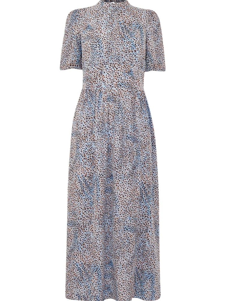 Whistles Ink Blue Spot Blair Dress - Image 4 of 4