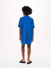 Whistles Blue Melanie Relaxed Shirt Dress - Image 2 of 5