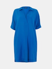 Whistles Blue Melanie Relaxed Shirt Dress - Image 5 of 5