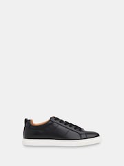 Whistles Black Koki Lace-Up Trainers - Image 1 of 3