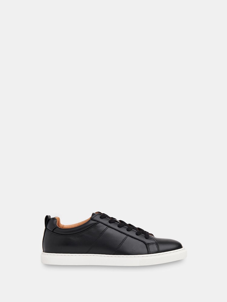 Whistles Black Koki Lace-Up Trainers - Image 1 of 3