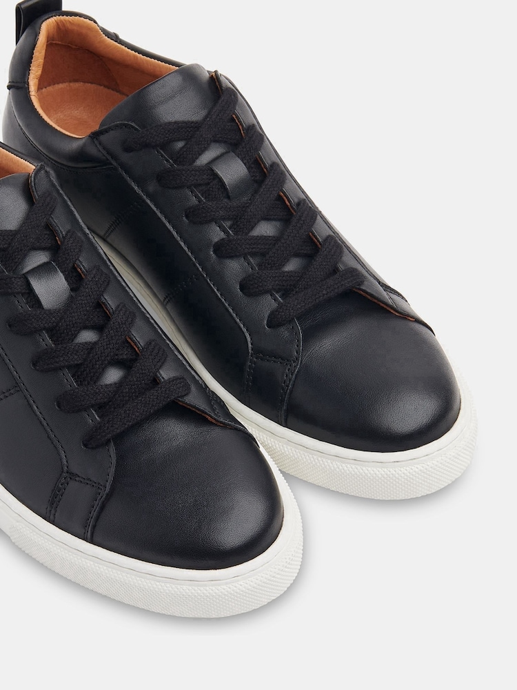 Whistles Black Koki Lace-Up Trainers - Image 3 of 3