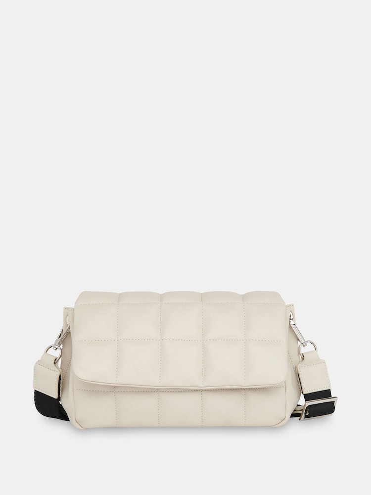Whistles Cream Ellis Quilted Cross-Body Bag - Image 2 of 4 Whistles Cream Ellis Quilted Cross-Body Bag - Image 2 of 4