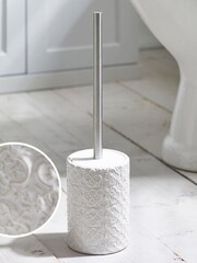 White Tile Geo Toilet Brush - Image 6 of 6