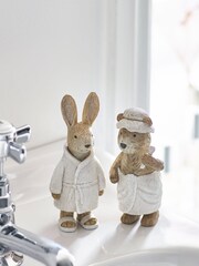 Komplet 2 Bertie Bear in Rosie Rabbit Spa Ornaments - Slika 1 iz 2