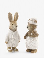 Komplet 2 Bertie Bear in Rosie Rabbit Spa Ornaments - Slika 2 iz 2