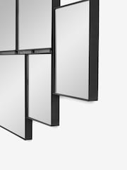 Black Abstract Statement Wall Mirror - Image 3 of 5