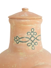 Charles Bentley Terracotta Small Terracotta Clay Chimenea With BBQ Grill - Image 5 of 6